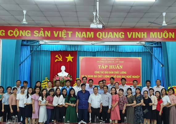 Trung tâm Kiểm định chất lượng giáo dục nghề nghiệp (Saigon Academy) tập huấn xây dựng hệ thống bảo đảm chất lượng cho Trường Cao đẳng Kinh tế - Kỹ thuật Bạc Liêu.